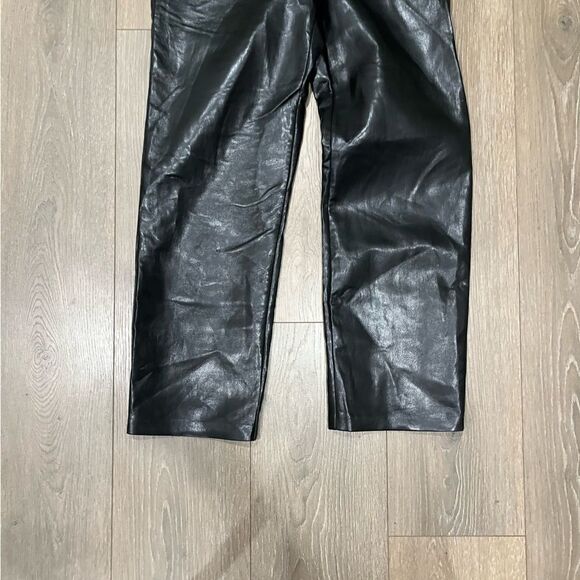 Wilfred Aritzia The Melina Vegan Leather Cropped Pants - Size 4 - Picture 8 of 8
